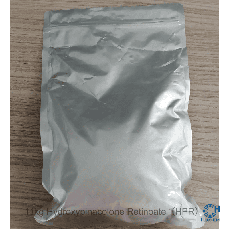Standard 1kg retail unit of Huachem HPR, packaged in a sealed metallic foil pouch for optimal protection.