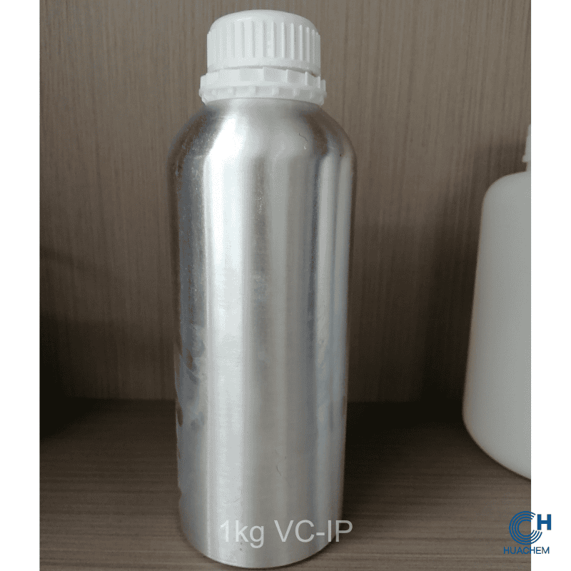 Ascorbyl Tetraisopalmitate Huachem, securely packaged in a sealed aluminum bottle for optimal light and heat protection