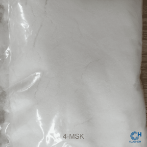 The fine, uniform, white powder texture of Huachem Potassium Methoxysalicylate, a high-purity cosmetic preservative.