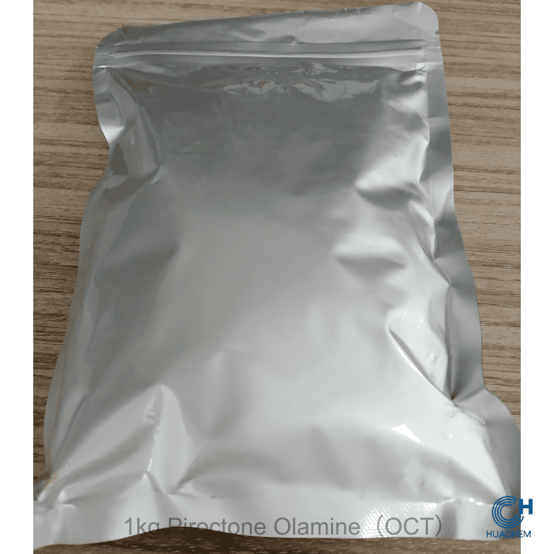 Standard 1kg retail unit of Huachem OCT, packaged in a sealed metallic foil pouch for optimal protection.
