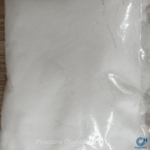 The fine, uniform, white powder texture of Huachem OCT, a high-purity cosmetic preservative.