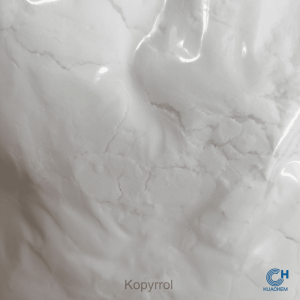 The fine, uniform, white powder texture of Huachem Pyrrolidinyl Diaminopyrimidine Oxide, a high-purity cosmetic preservative.
